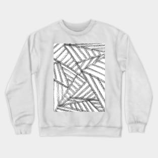 Black and White Minimal Web Lines - Abstract Charcoal Drawing Crewneck Sweatshirt